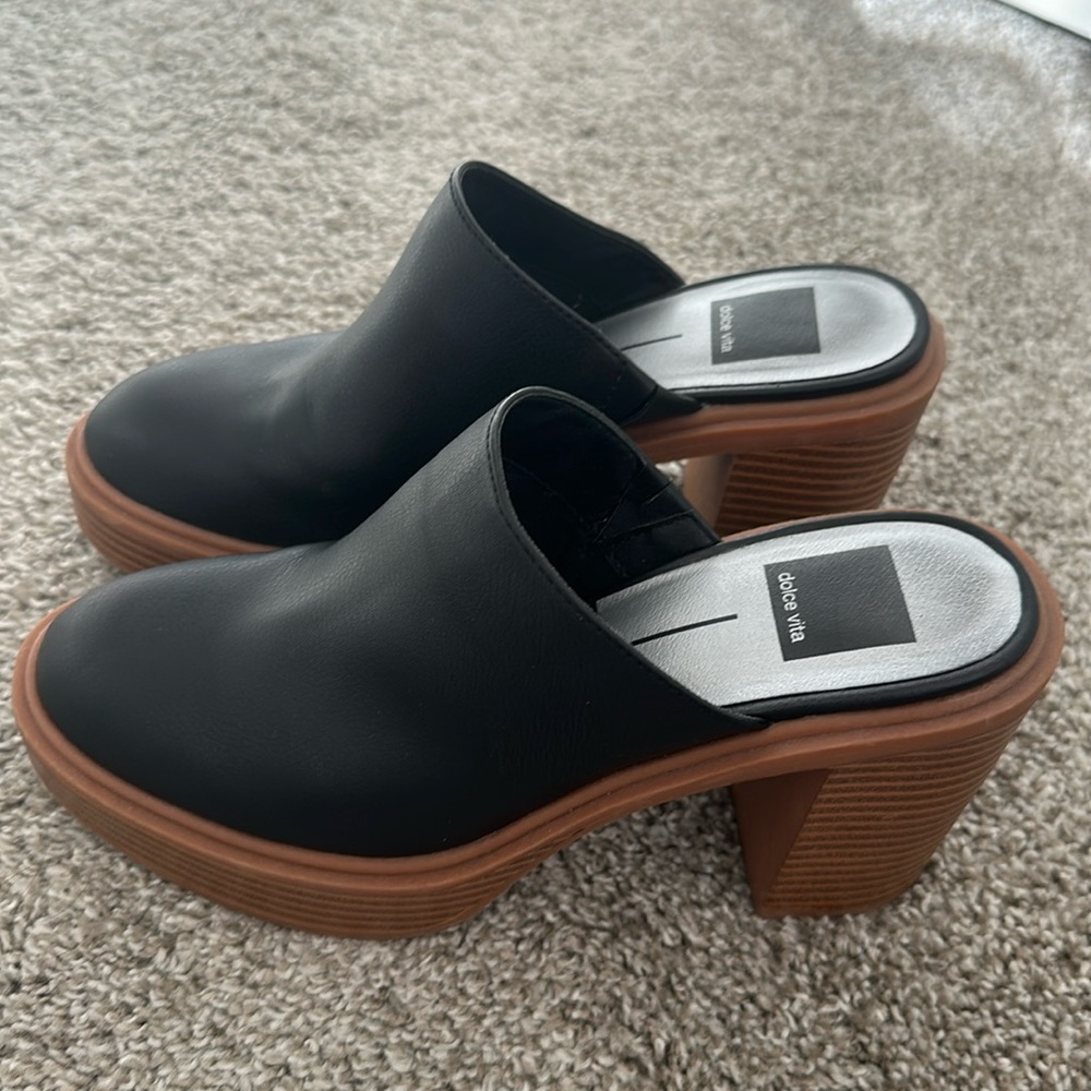 Dolce Vita Black Platform Sandals